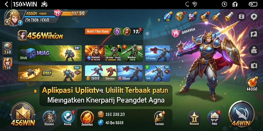 Tampilan antarmuka 456WIN yang modern dan fungsional.
