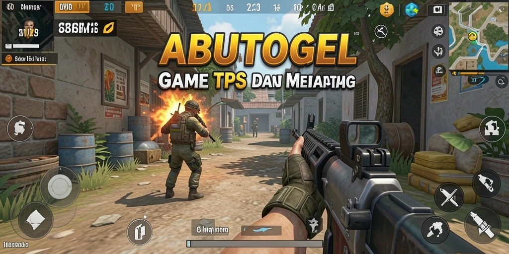 Tampilan yang menonjolkan aksi seru dalam gameplay TPS ABUTOGEL.