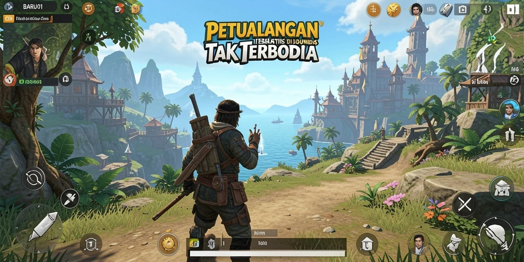 Tampilan gameplay BARU01 yang mengesankan di dunia terbuka.