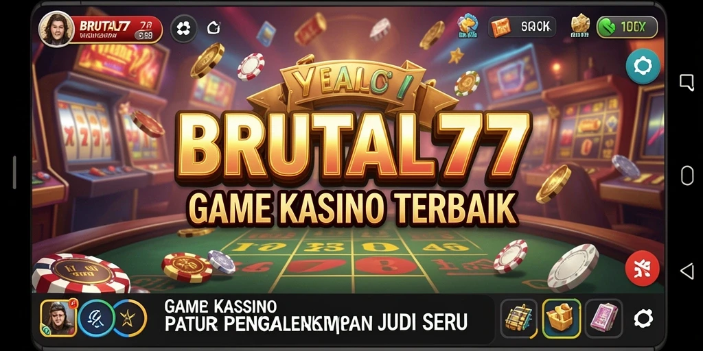 Tampilan menakjubkan gameplay <strong>BRUTAL77</strong> dalam aksi Kasino.