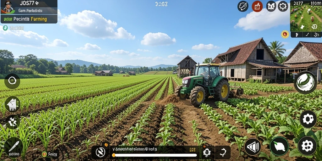 Gameplay JOS77 menampilkan aktivitas pertanian yang seru dan interaktif.