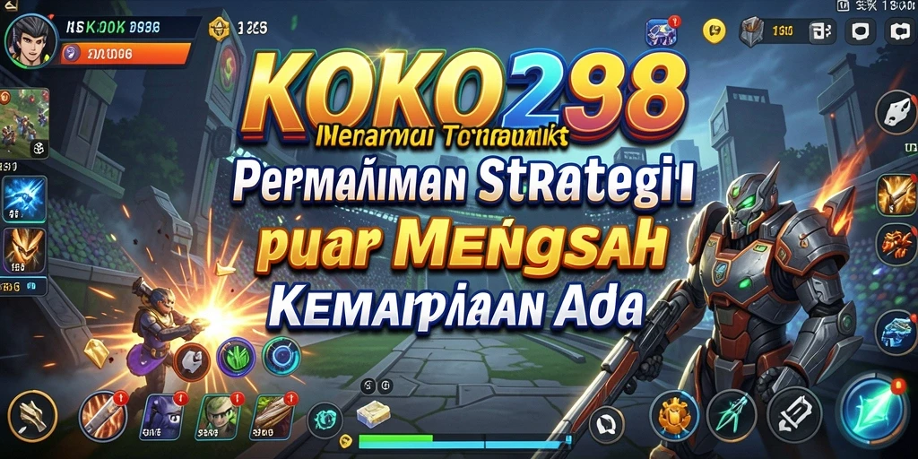 Screenshot menunjukkan pertempuran strategis spektakuler dalam KOKO288.