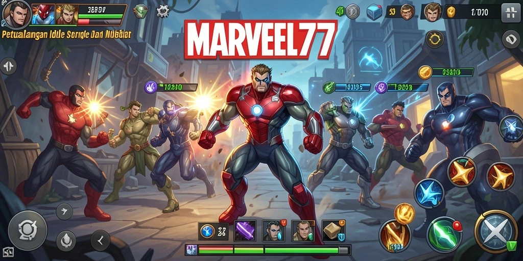 Tampilan gameplay MARVEL77 yang menarik dan penuh aksi.