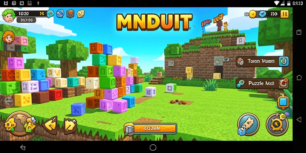 Screenshot gameplay MNDUIT menampilkan tantangan puzzle yang menarik.