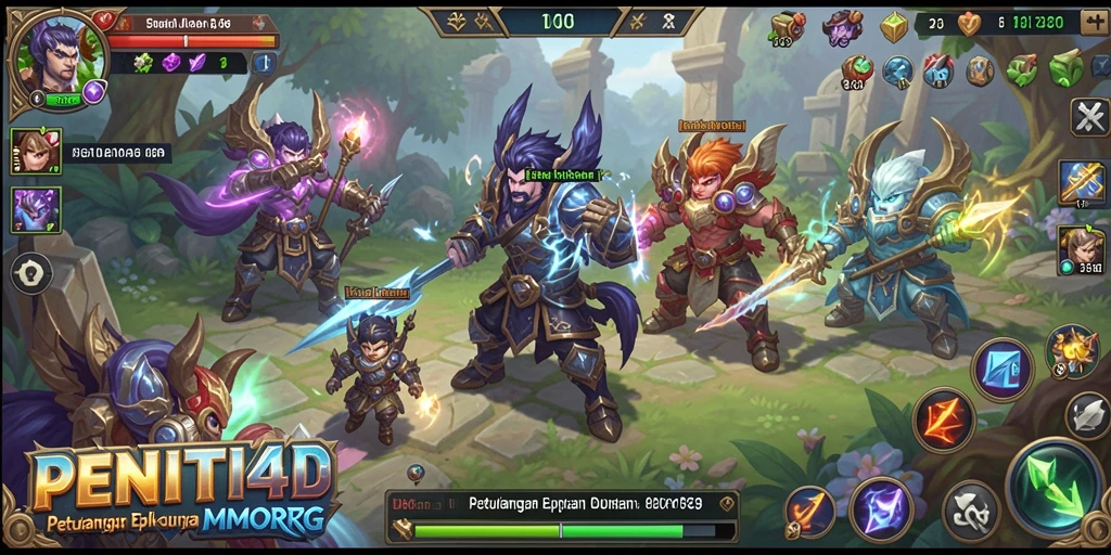 Gameplay seru dan menantang dalam PENITI4D.