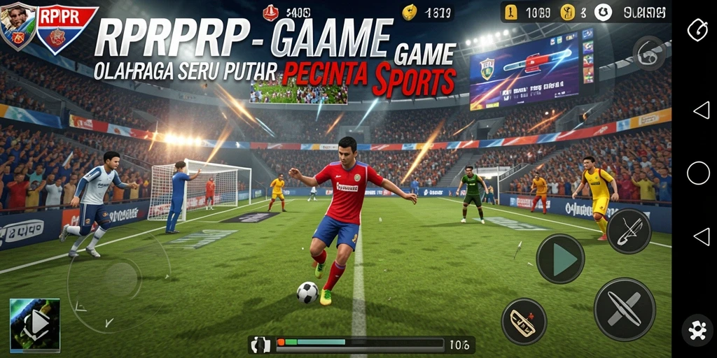 Tampilan menarik dari gameplay RPRPRP yang penuh aksi olahraga.