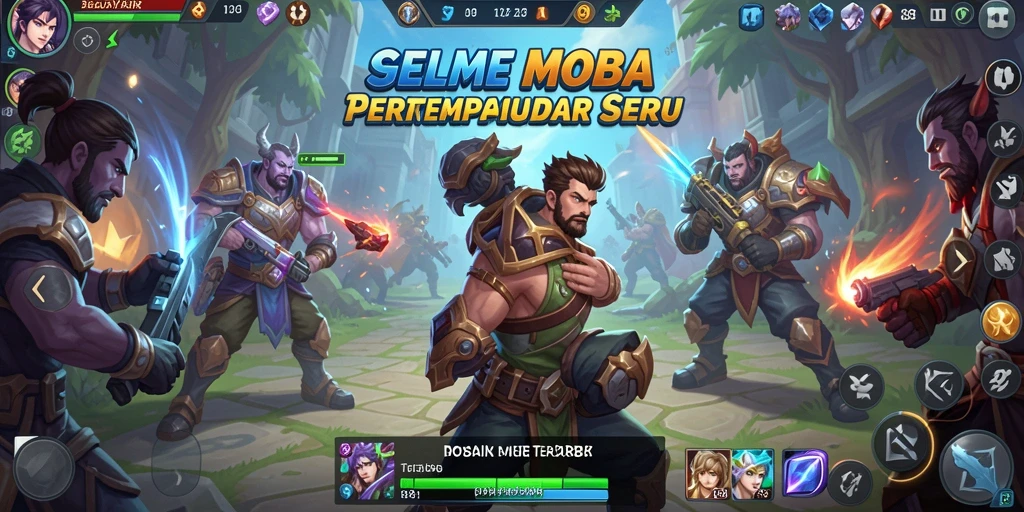 Tampilan gameplay seru di SELAYAR88 dengan pertarungan tim strategis.
